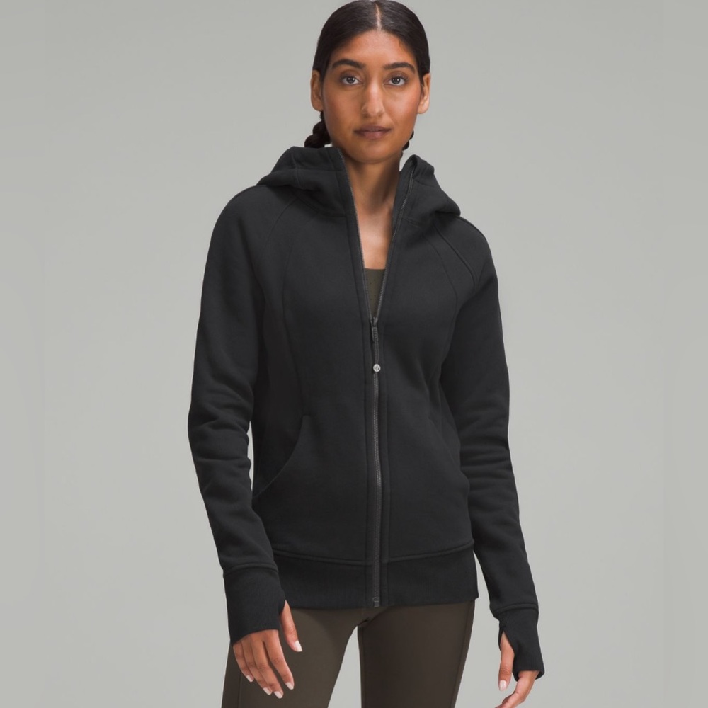Lululemon Scuba Full-Zip Hoodie Black - Size 12